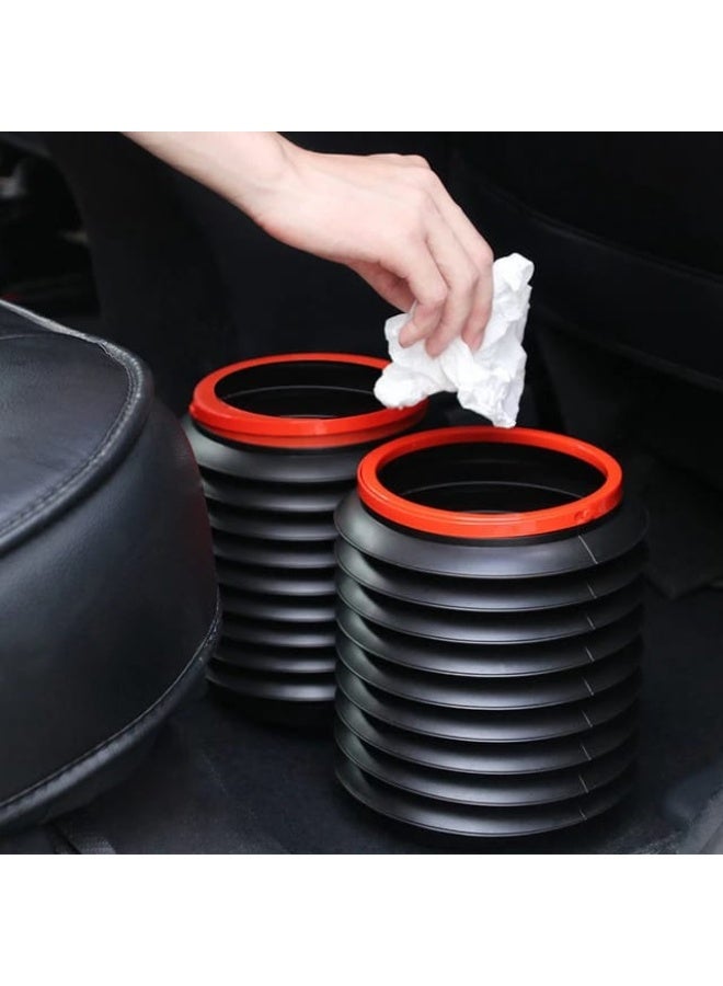 Collapsible Car Trash Can - Portable Leakproof Car Dustbin - Multifunctional Pop-Up Folding Trash Bin for Car, Office, and Outdoor Camping - Compact Space-Saving Car Organizer - Image 1